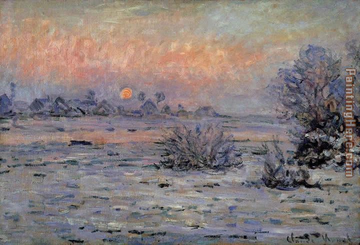 Claude Monet Winter Sun Lavacourt